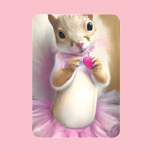 Valentine Ballerina Squirrel T-Shirt