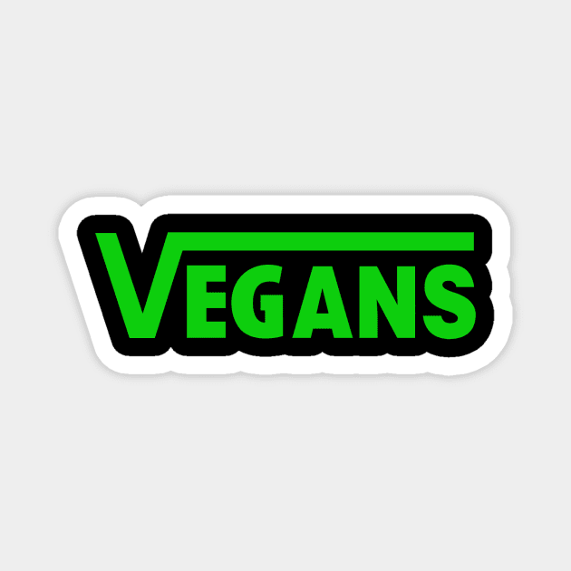 vegans Magnet by KARMADESIGNER T-SHIRT SHOP