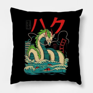 retro japan aesthetic Pillow