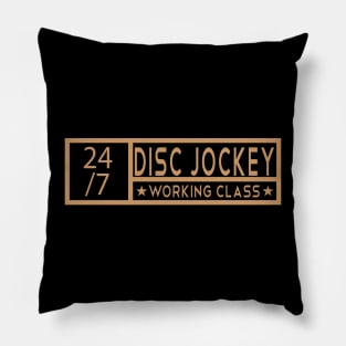 Disc Jockey Job Tittle Pillow