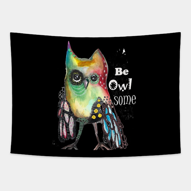 Be Owlsome Tapestry by Ana Jones Studio 