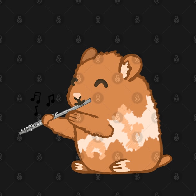 Flute Hamster by Artstuffs121