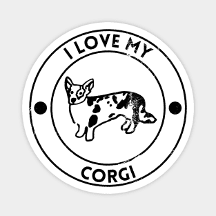 I Love My Corgi For Dog Lovers Magnet