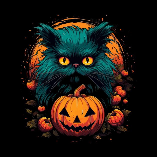 Persian Cat Halloween by JH Mart