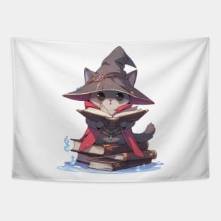 Young Wizard Cat Hero Tapestry