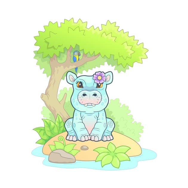 little cute hippo by YMFargon