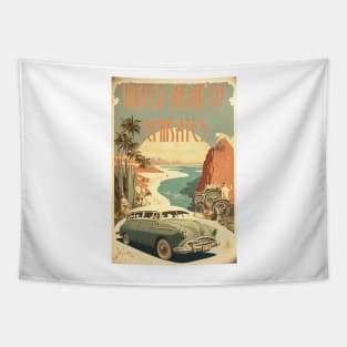 United Arab Of Emirates Vintage Travel Art Poster Tapestry