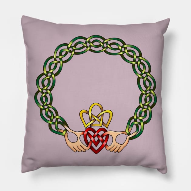 Claddagh Pillow by KnotYourWorld4