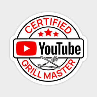 Certified YouTube Grill Master Magnet