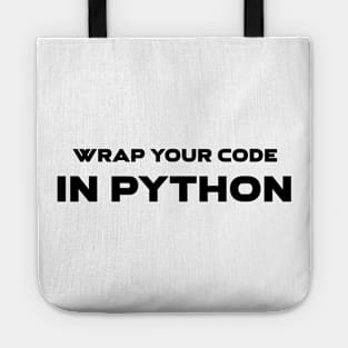 Wrap Your Code In Python Programming Tote