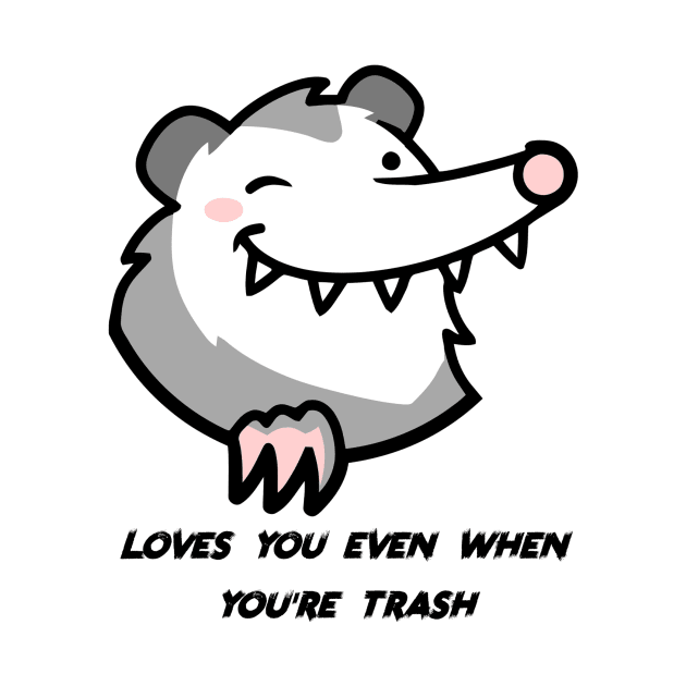 Trash Opossum by KYFriedDice