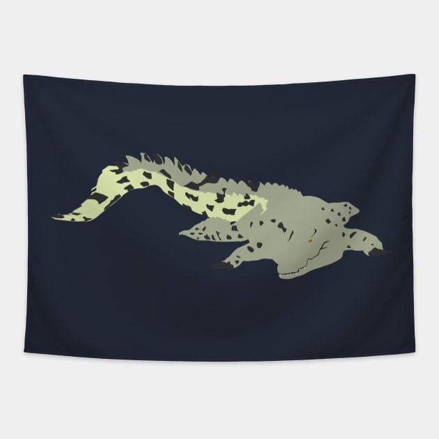 Nile Crocodile Tapestry by stargatedalek