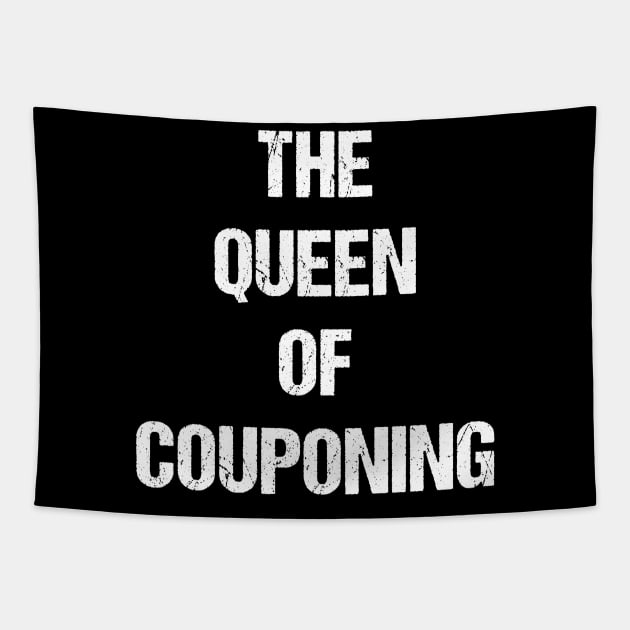 The Queen of Couponing Text Based Design Tapestry by designs4days