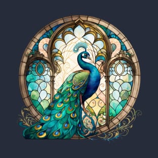 Stained Glass Peacock T-Shirt