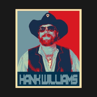 Hank Williams Jr  Vintage Faded Style Fan Design T-Shirt