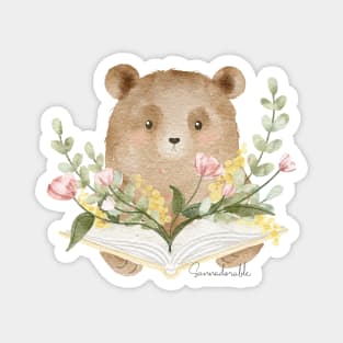 Book bear Magnet