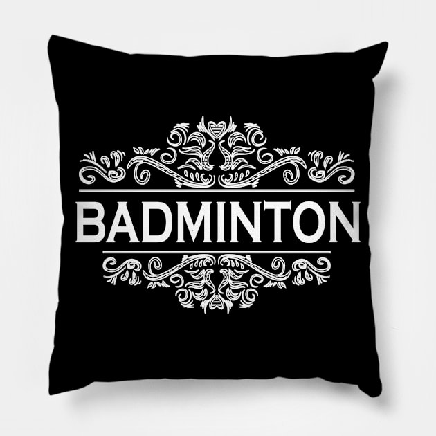 Badminton Player Pillow by Shop Ovov