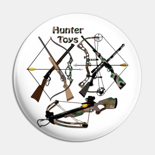 Hunter Toys, hunting, archery, weapons, hunter gifts Pin