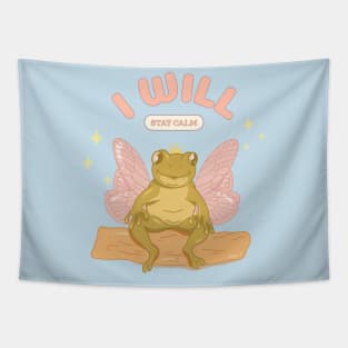 Keep Calm Frog Toad Fairy Fairytale Fantasy Fairy Tale Tapestry