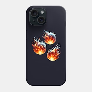 Hitodama Souls - Ethereal Japanese Flames Artwork Phone Case