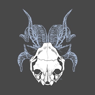 Horned Cat Skull T-Shirt