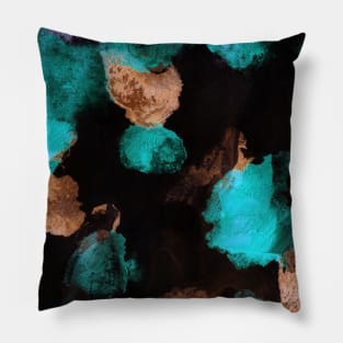 Abstract colorful background with hand-painted texture. Watercolor painting with splashes, drops of paint, paint smears. Best for the print, fabric, poster, wallpaper, cover and packaging, wrapping. Pillow