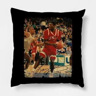 Larry Johnson - Vintage Design Of Basketball Pillow