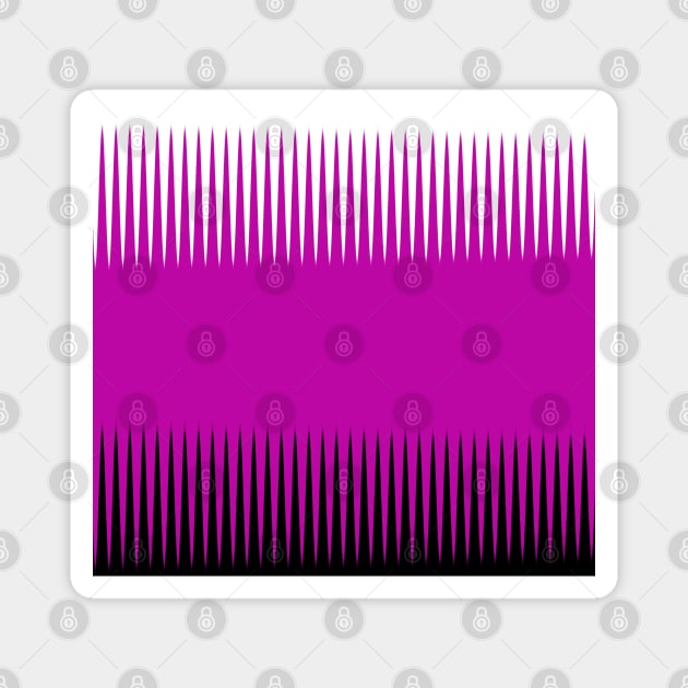 Wave Design Pink Magnet by BlakCircleGirl