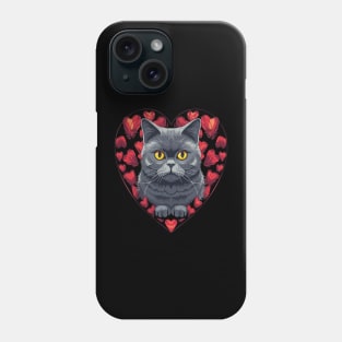 British Shorthair Valentine Day Phone Case