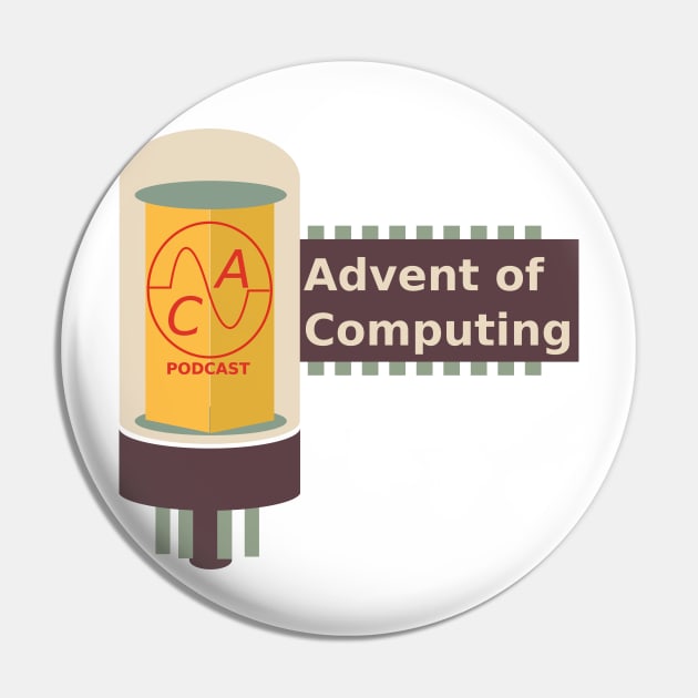 Advent of Computing Logo Pin by Advent of Computing