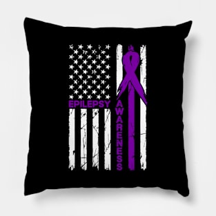 Epilepsy Awareness Epilepsy Flag Pillow