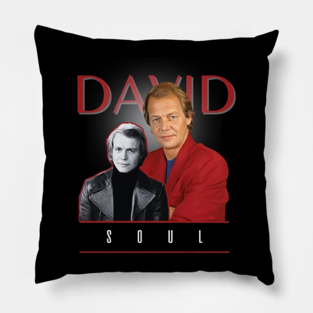 David soul +++ 70s retro style Pillow by TelorDadar