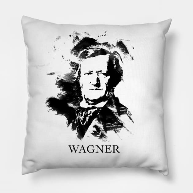 Richard Wagner Pillow by vivalarevolucio