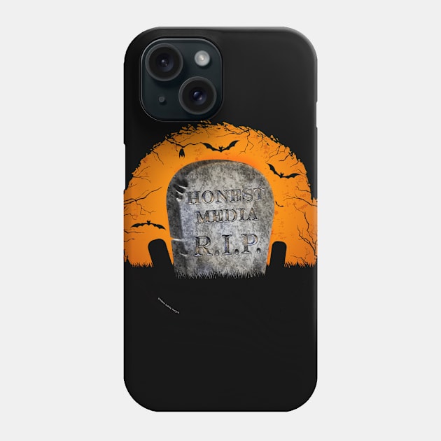 Funny Fake News R.I.P. HONEST MEDIA Phone Case by Dibble Dabble Designs