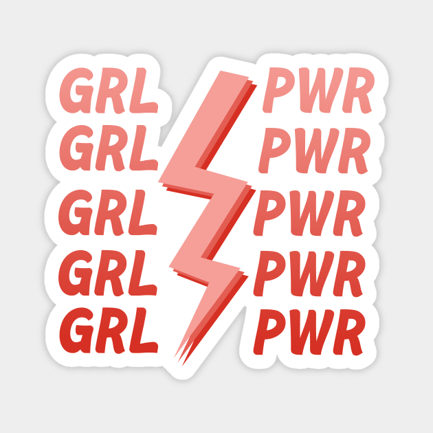 Girl Power Magnet by Vintage Dream