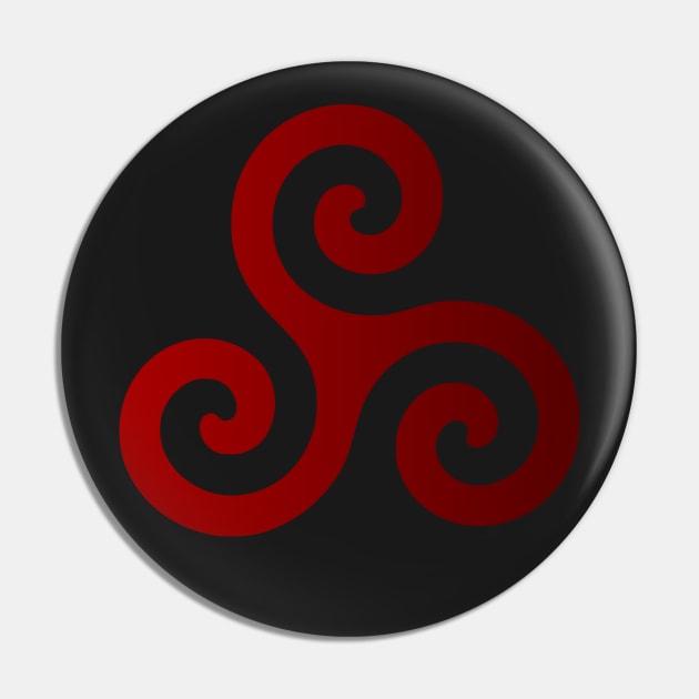 Triskelion Celtic Symbol Pin by DepicSpirit