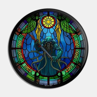 Cthulhu in Stained Glass Pin