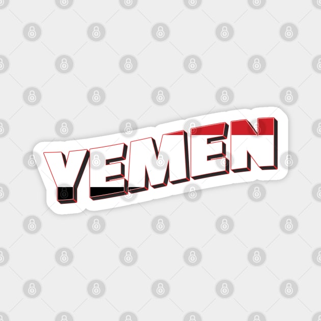 Yemen vintage style retro souvenir Magnet by DesignerPropo