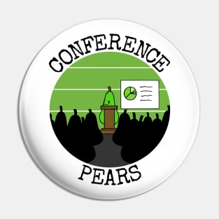 Conference Pears, Meeting Sarcasm Healthy Eating Funny Pin