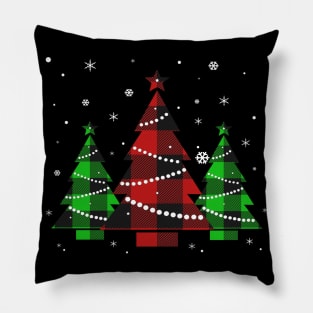 Buffalo Plaid Christmas Tree TShirt Gift For Men Women Kids Pillow