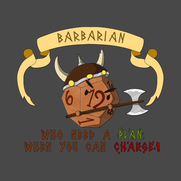 Barbarian D12 dice by moonfist