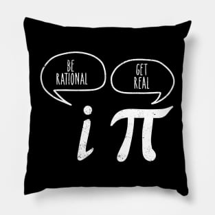 Get Real Be Rational PI Arithmetician Math Pun Pillow