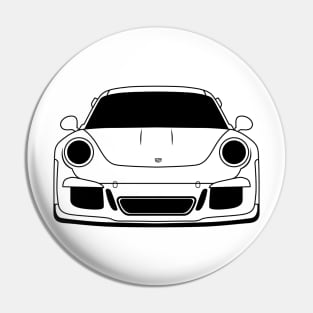 Porsche 911 GT3 RS Black Outline Pin