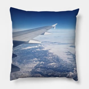 Plane flight above the Carpathians Pillow