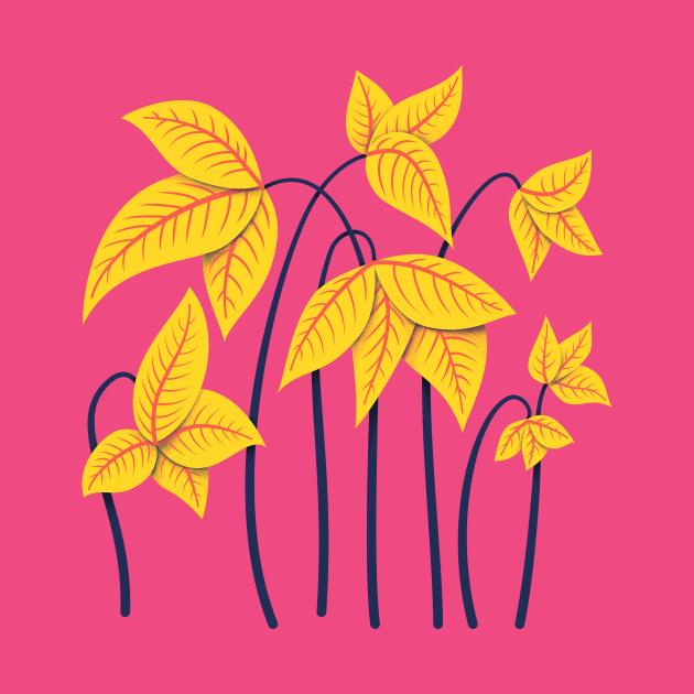 Yellow Geometric Flowers Abstract Art Nature Lovers TShirt TeePublic