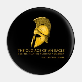 The old age of an eagle is better than the youth of a sparrow. - Ancient Greek proverb Pin