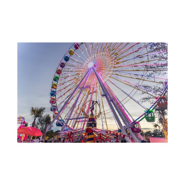 Ferris Whee at dusk by KensLensDesigns