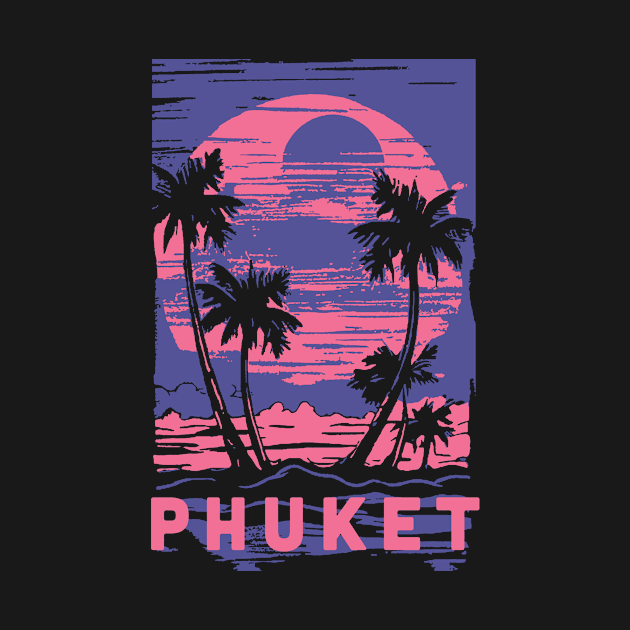 Phuket Thailand Souvenir Lifestyle Cyberpunk Vacation Trip by livania