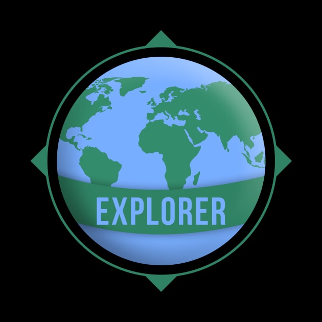 Explorer Globe Travel And Adventure Across The World by mangobanana