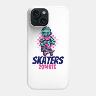 Zombie riding skate cute zombie design Phone Case